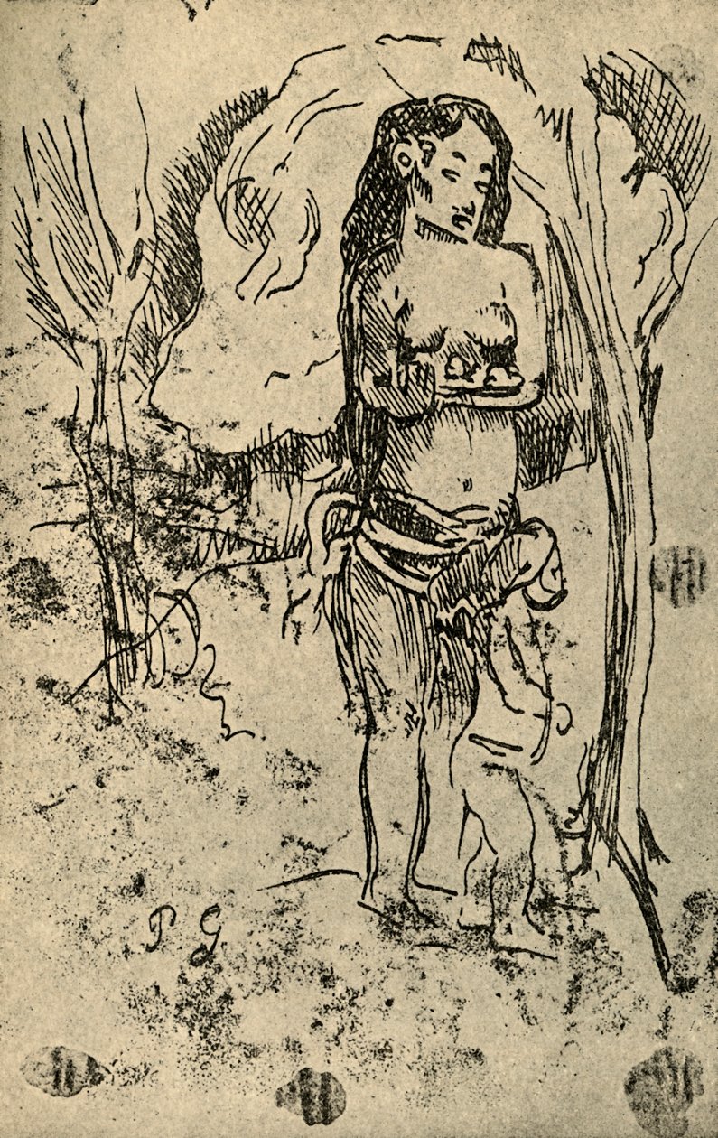 Skiss, 1936 av Paul Gauguin