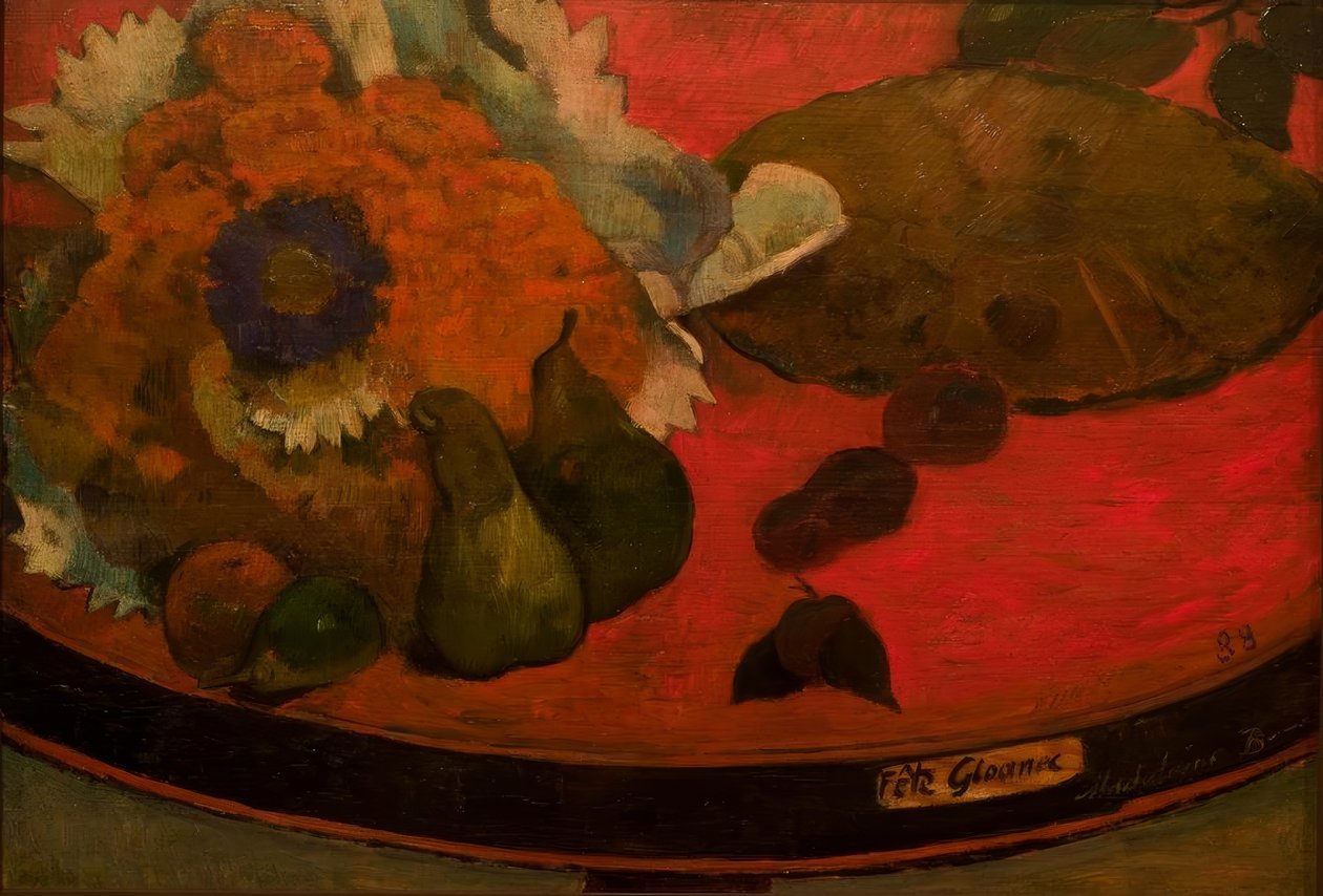 Stillleben "Gloanec Festival av Paul Gauguin