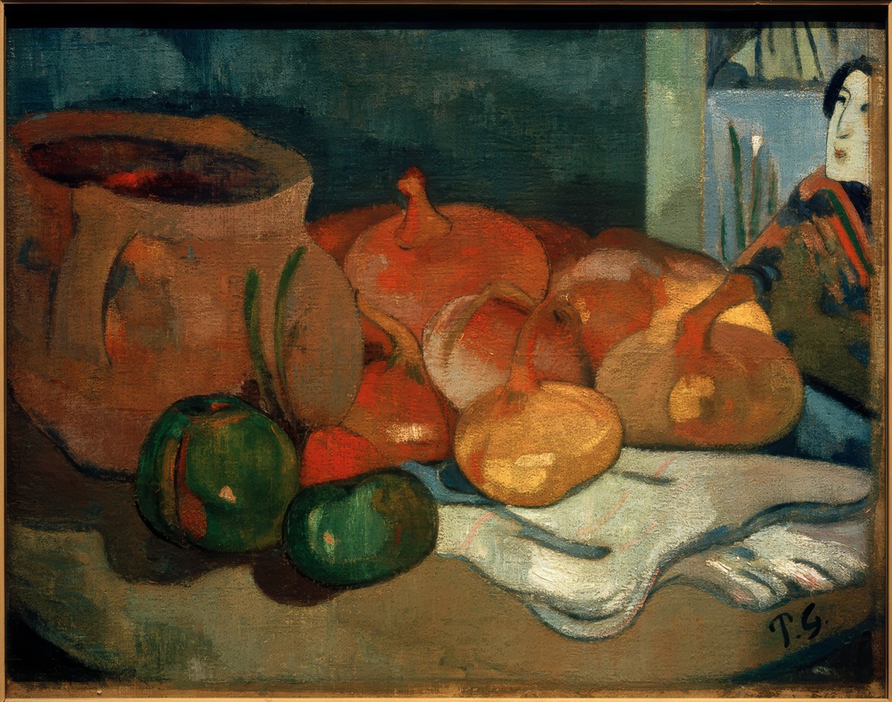 Stilleben med lök av Paul Gauguin