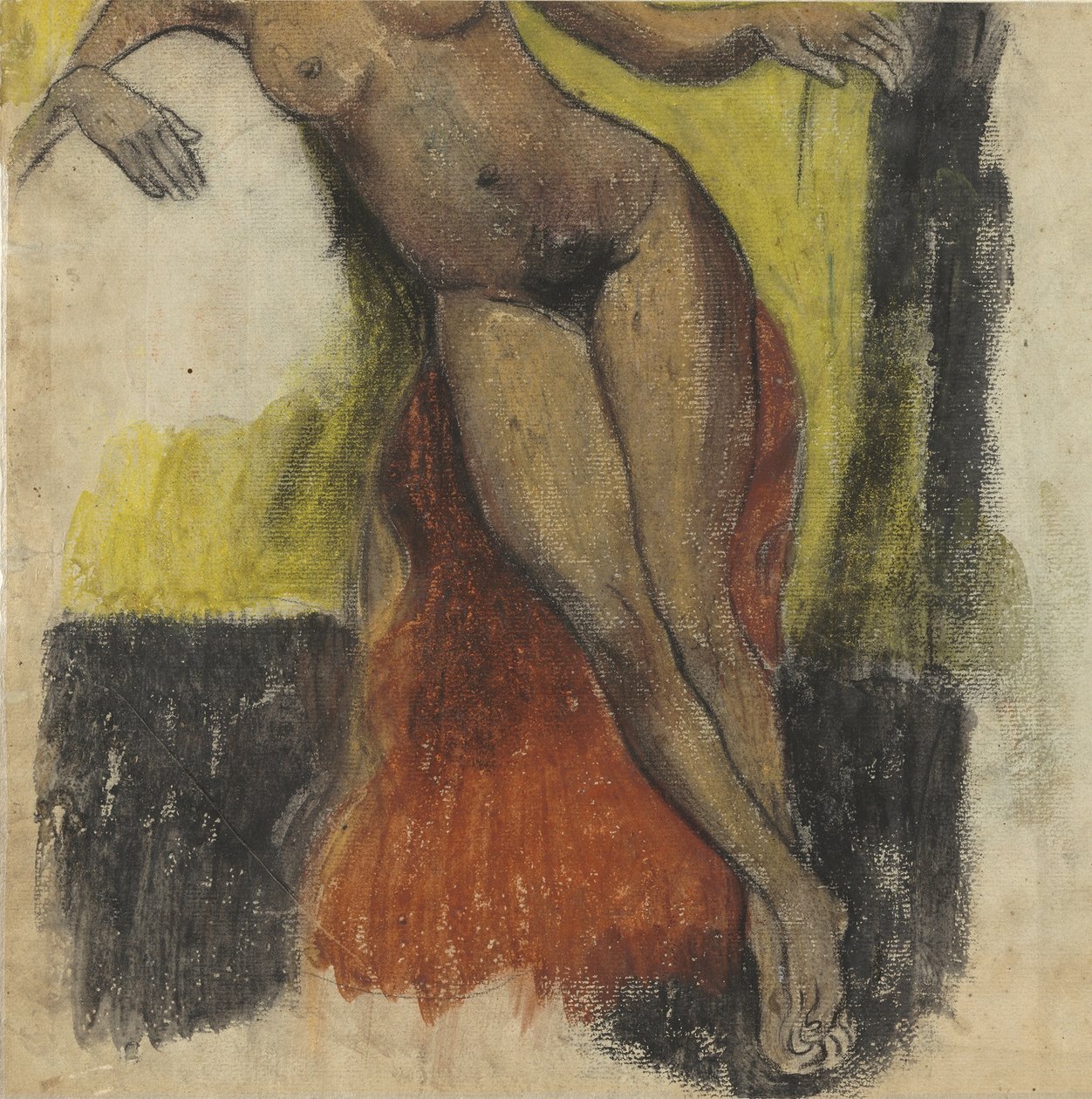 Studie för Aita tamari vahine Judith te parari av Paul Gauguin