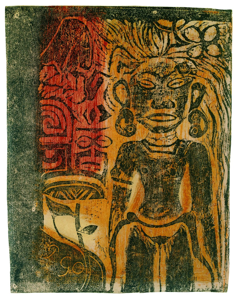 Tahitisk idol, 1894-1895. av Paul Gauguin