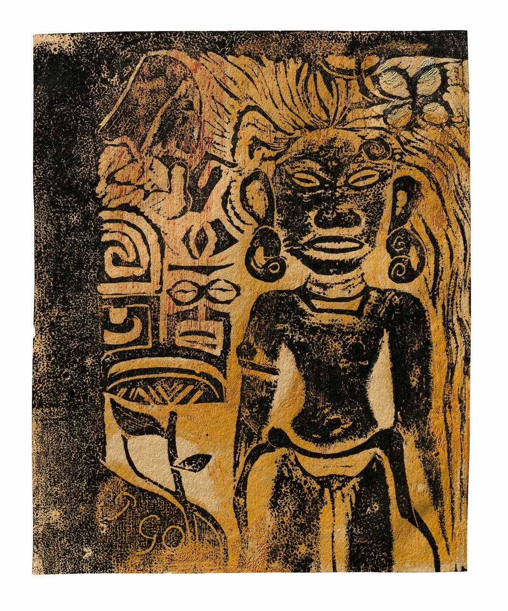 Tahitisk idol - gudinnan Hina av Paul Gauguin