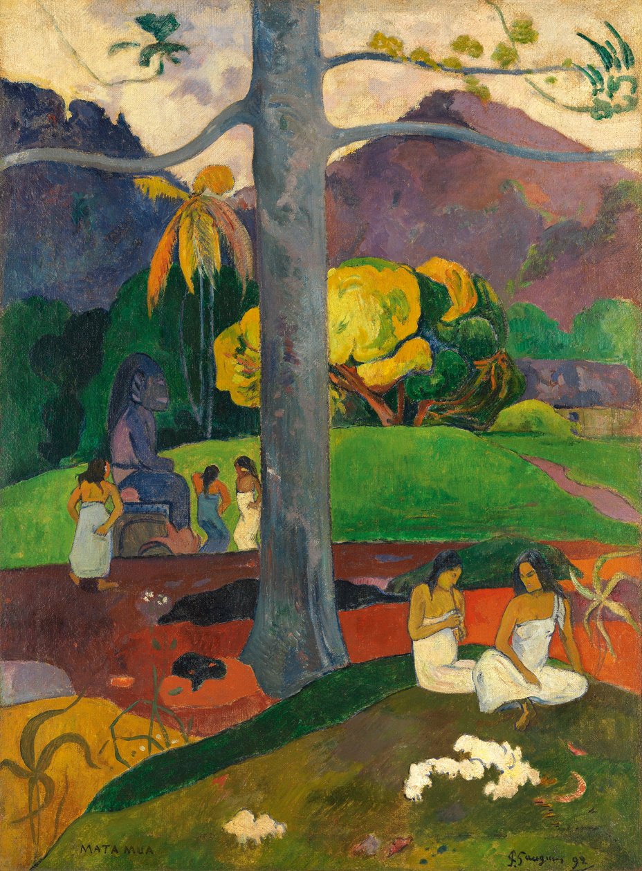 Tahitian:  Mata Mua i gamla tider av Paul Gauguin