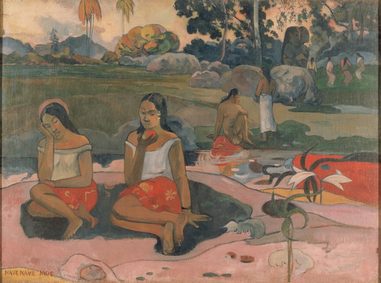 Tahitianska:  Nave nave moe Sacred Spring: Ljuva drömmar av Paul Gauguin