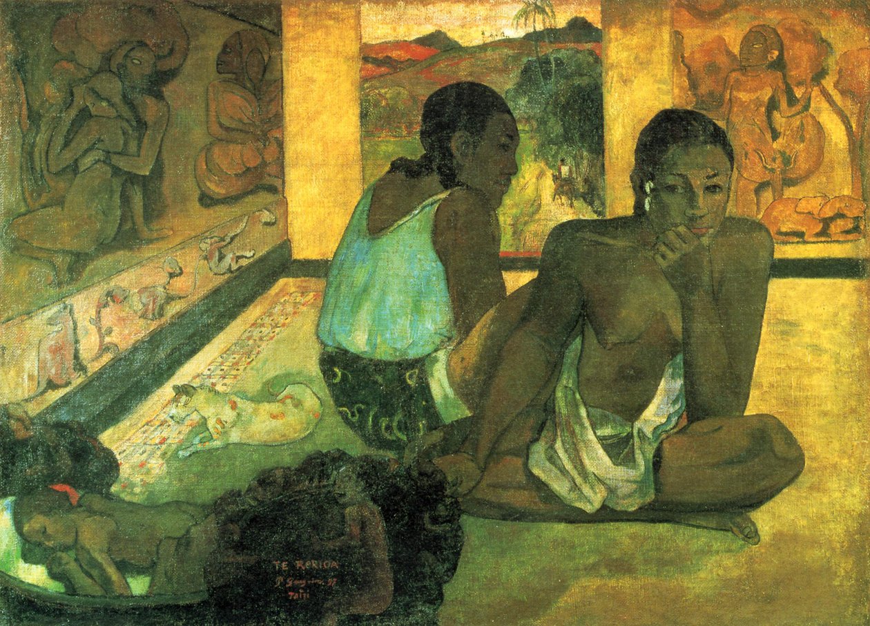 Tahitian:  Te rerioa Drömmen av Paul Gauguin