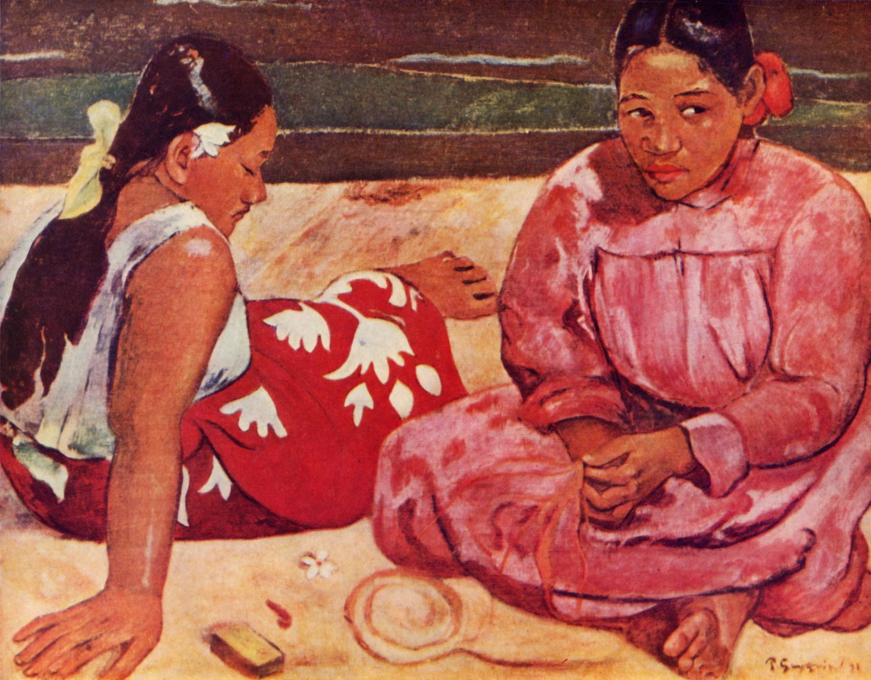 Tahitiska kvinnor, 1936 av Paul Gauguin