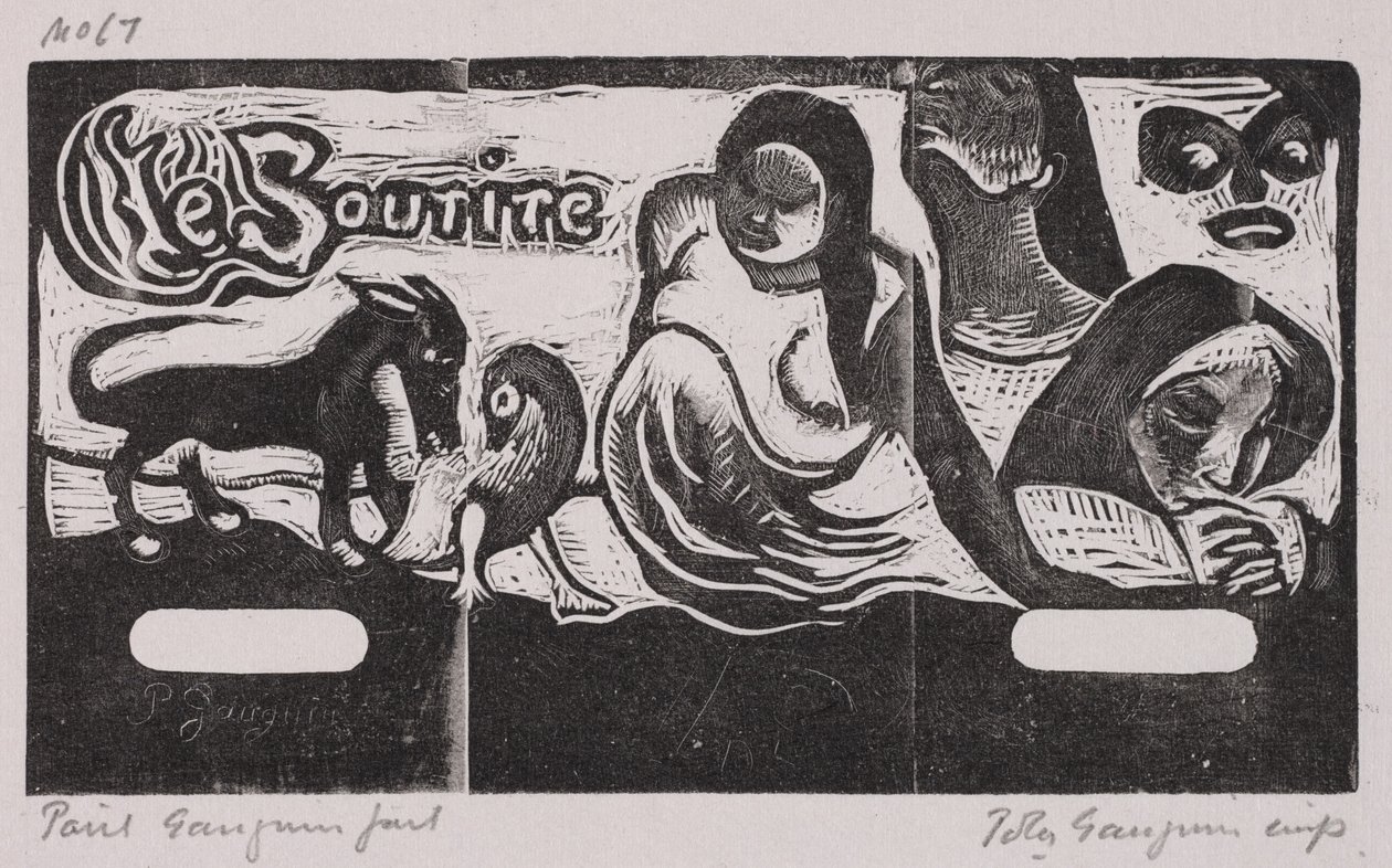 Tahiti- och Noa Noa-serien, Leendet (träsnitt) av Paul Gauguin
