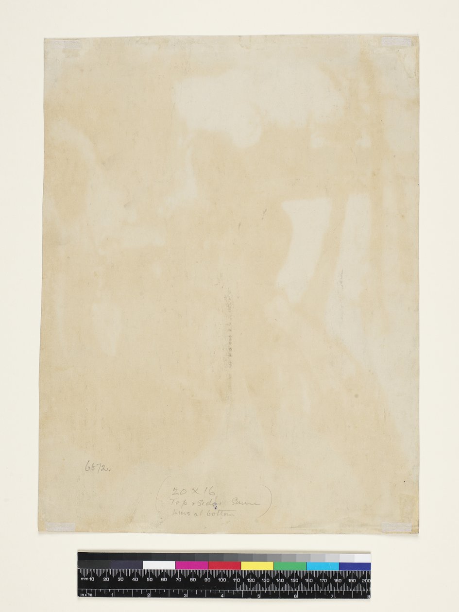 Te Faruru (verso) 1894 (monotypi, akvarell och gouache på japanskt papper) av Paul Gauguin