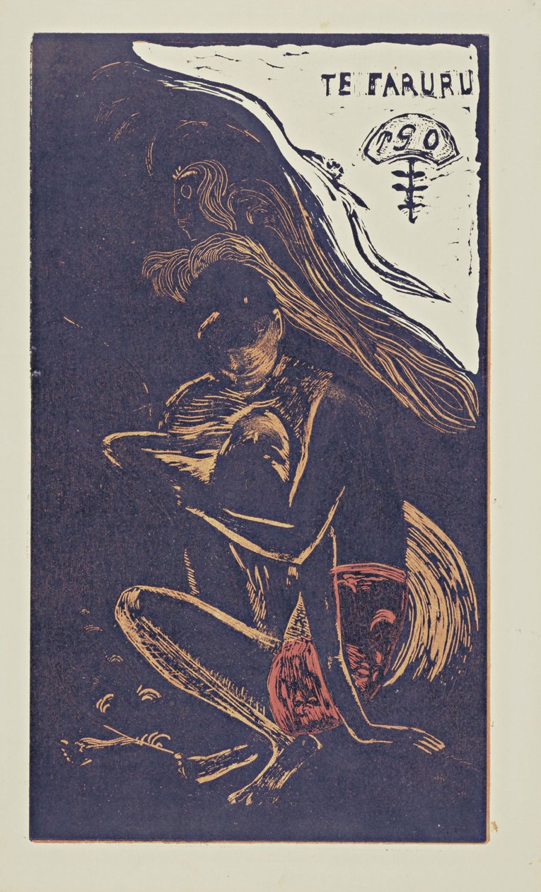 Te Faruru Här älskar vi från serien Noa Noa, 1893-1894 av Paul Gauguin