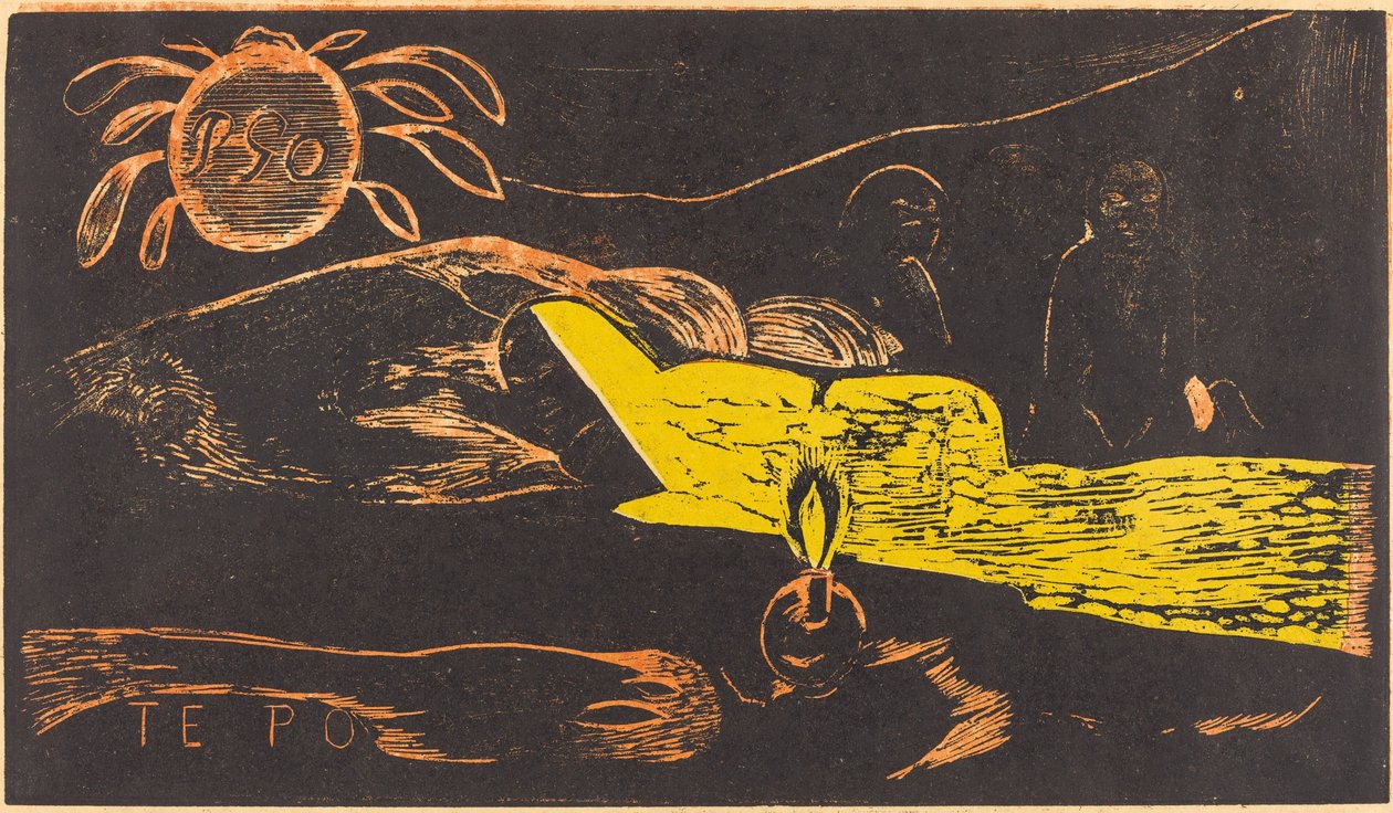 Te Po (Den långa natten) av Paul Gauguin