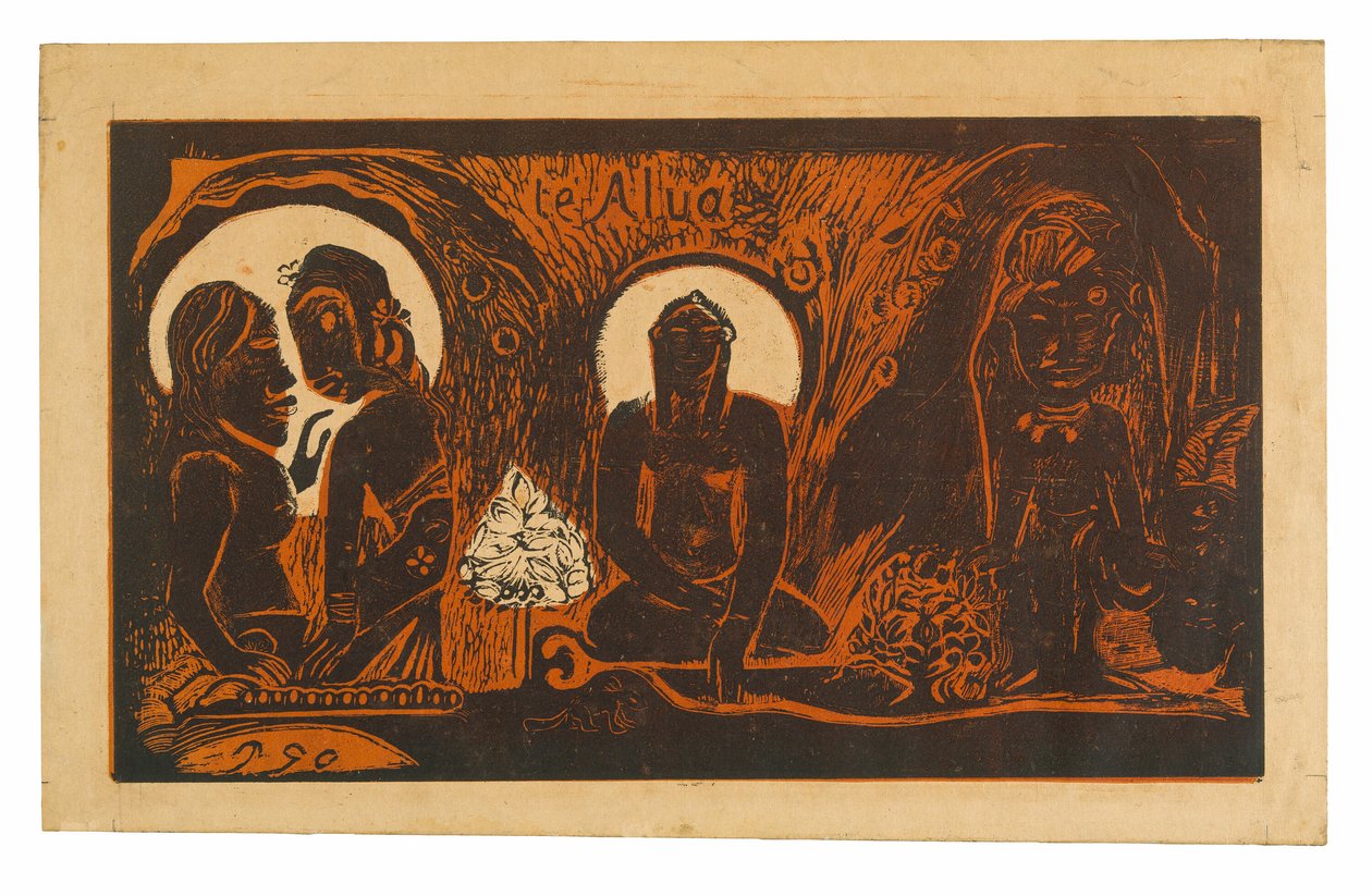 Te atua (Guden), från Noa Noa Suite av Paul Gauguin