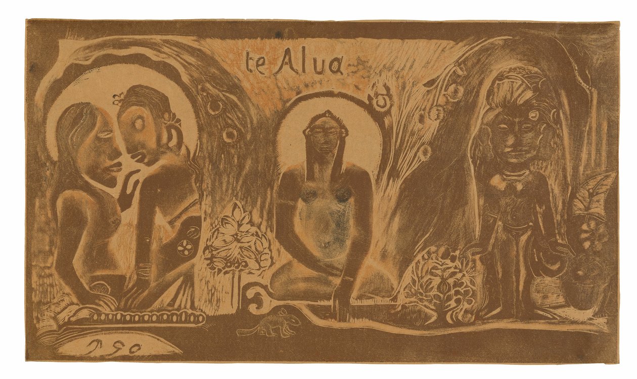 Te atua (Guden), från Noa Noa Suite av Paul Gauguin
