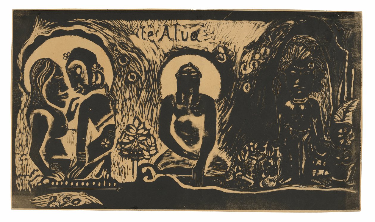 Te atua (Guden), från Noa Noa Suite av Paul Gauguin