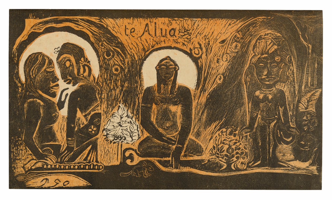 Te atua (Guden), från Noa Noa Suite av Paul Gauguin