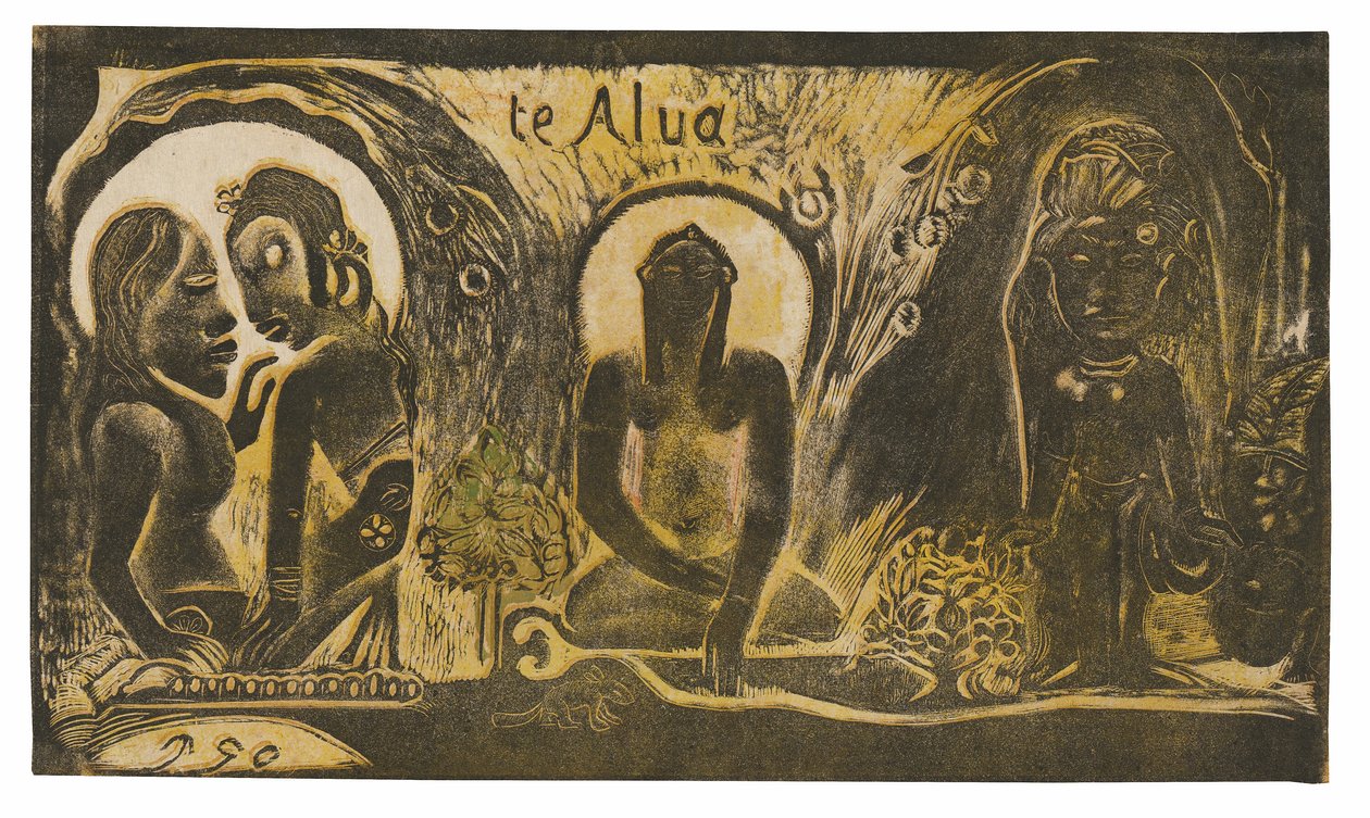 Te atua (Guden) från Noa Noa-sviten av Paul Gauguin