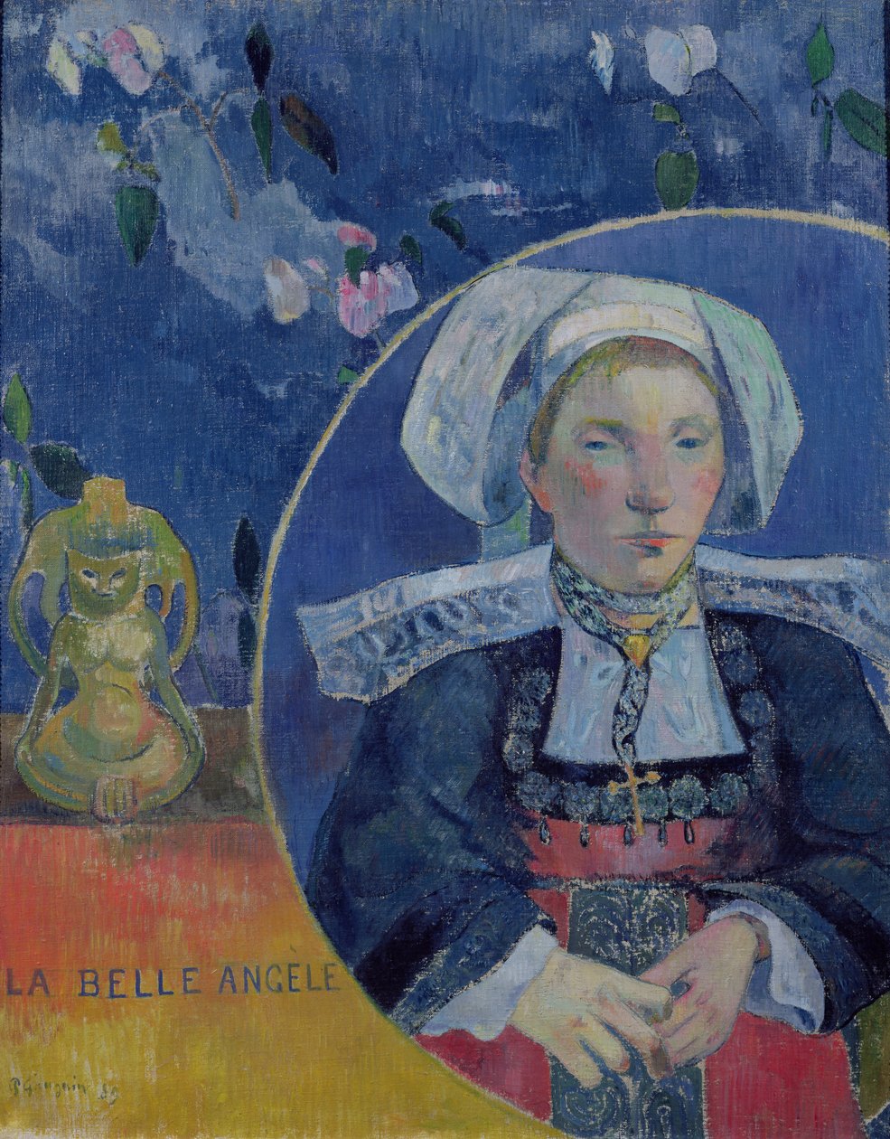 Den vackra ängeln (Madame Angele Satre, gästgivaren i Pont-Aven) av Paul Gauguin