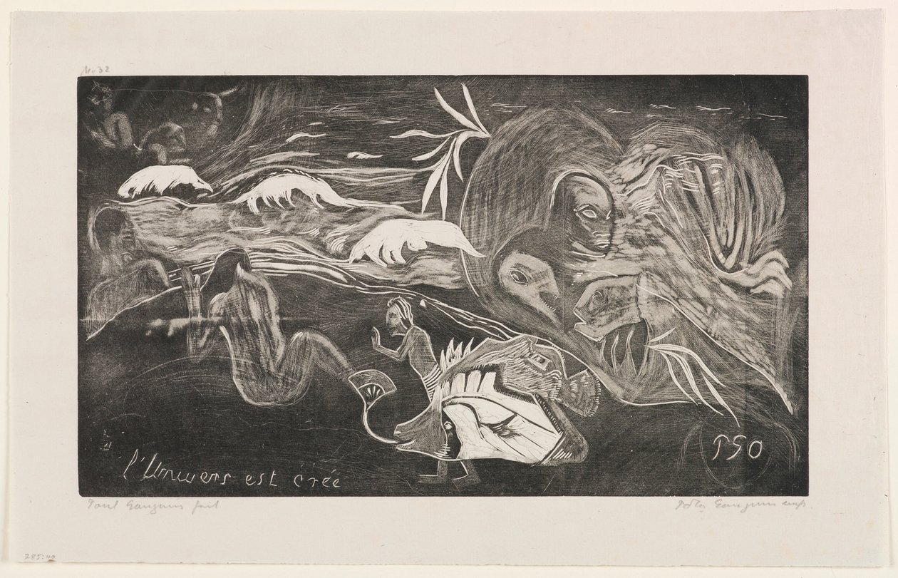 The Creation of the Universe, från serien "Noa Noa" av Paul Gauguin