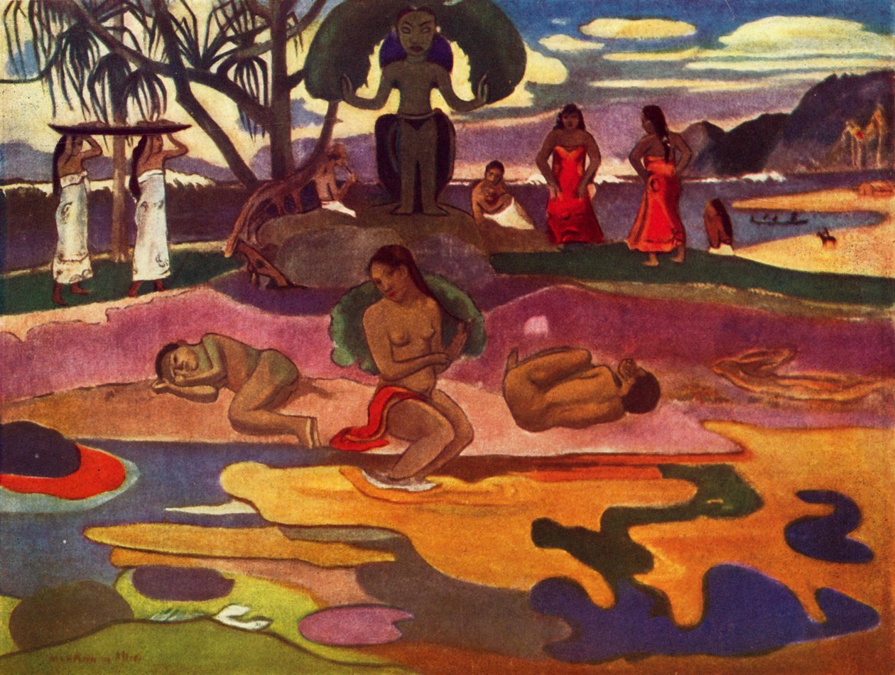 Guds dag Mahana No Atua, 1936 av Paul Gauguin