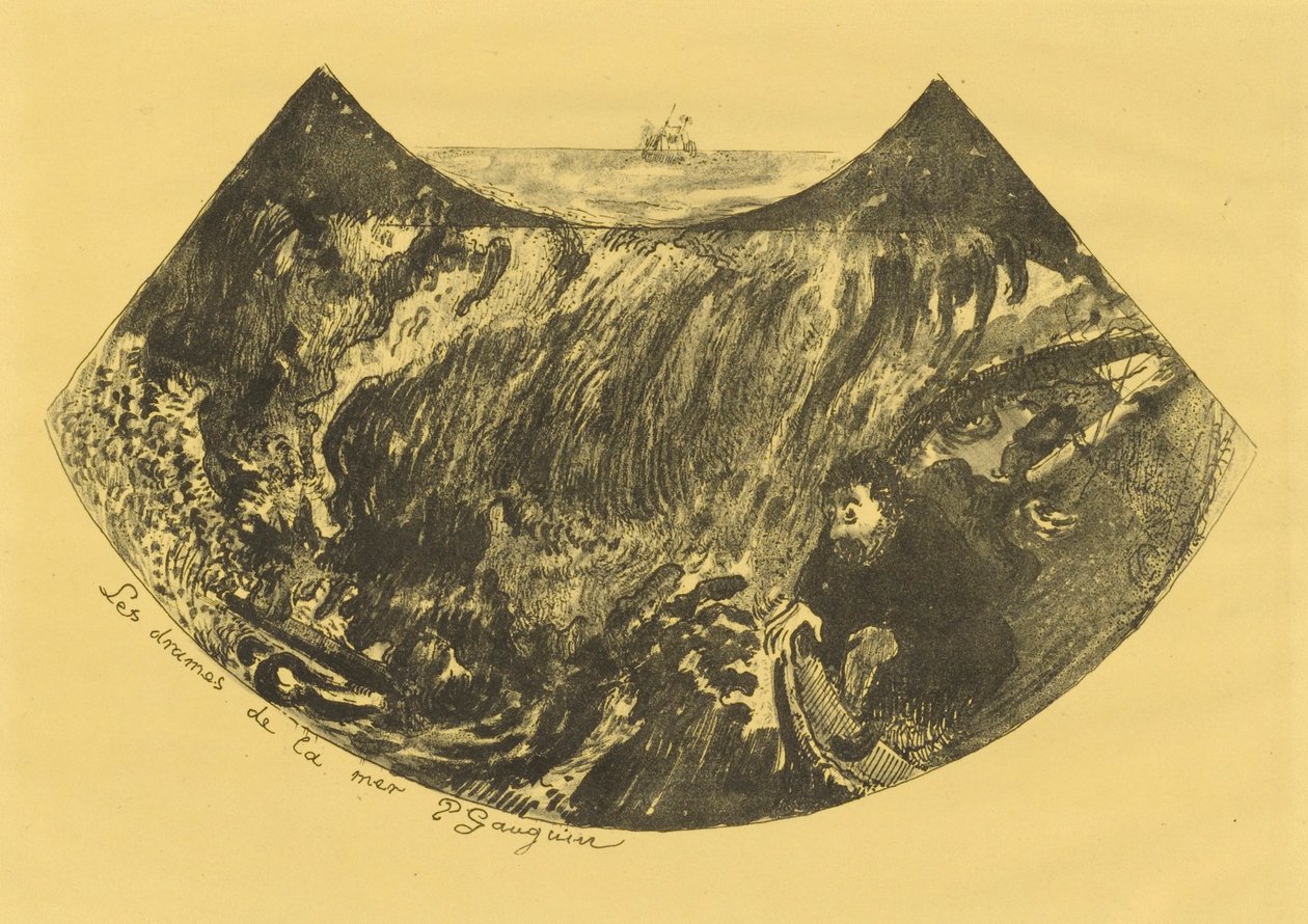 The Dramas of the Sea (A Descent into the Maelstrom) av Paul Gauguin