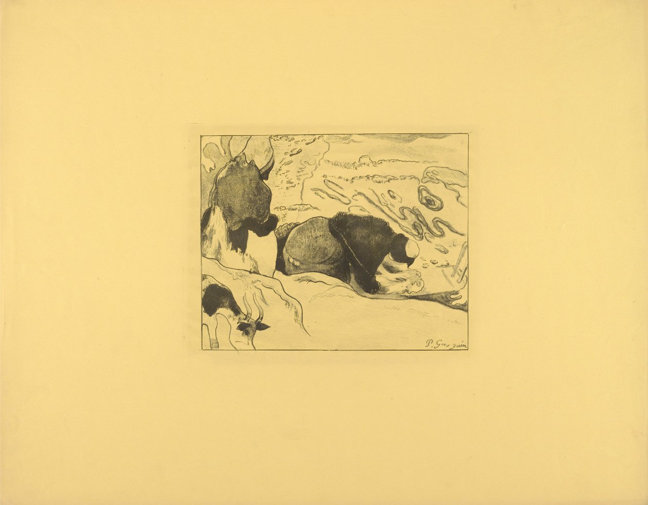 Tvätterskorna av Paul Gauguin