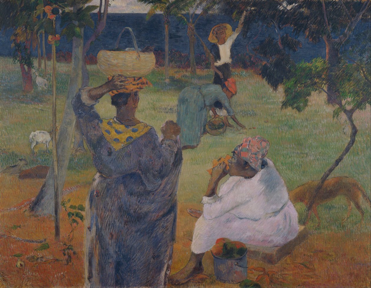 Mangoträden, Martinique av Paul Gauguin