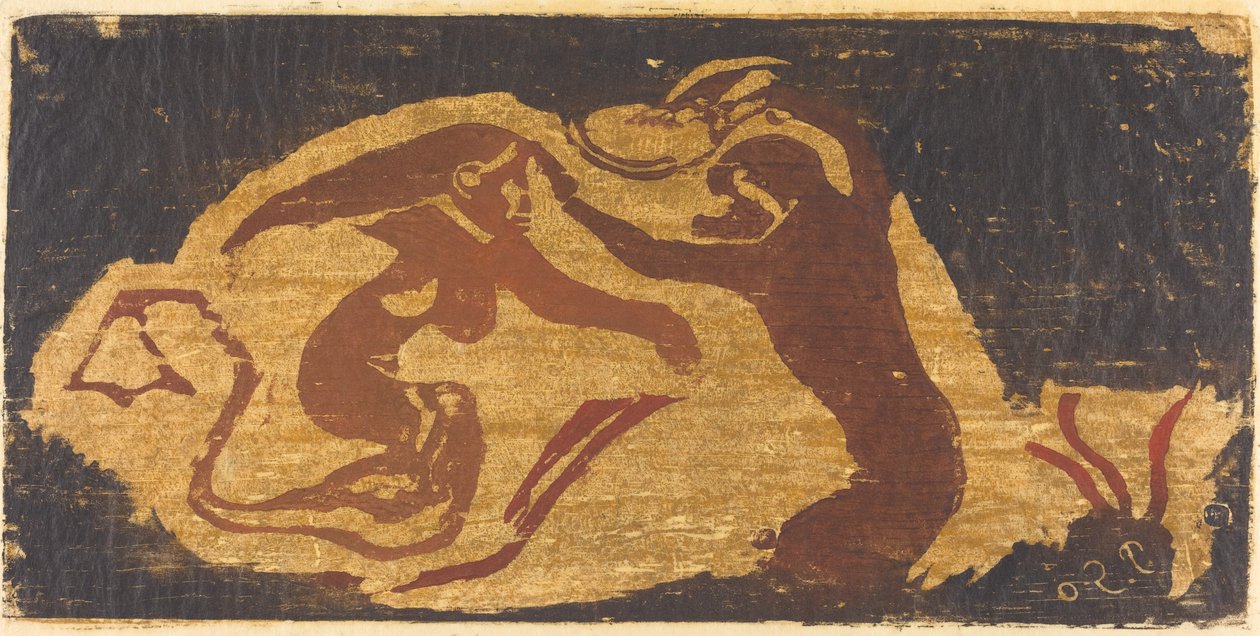 Sjöjungfrun och apan av Paul Gauguin