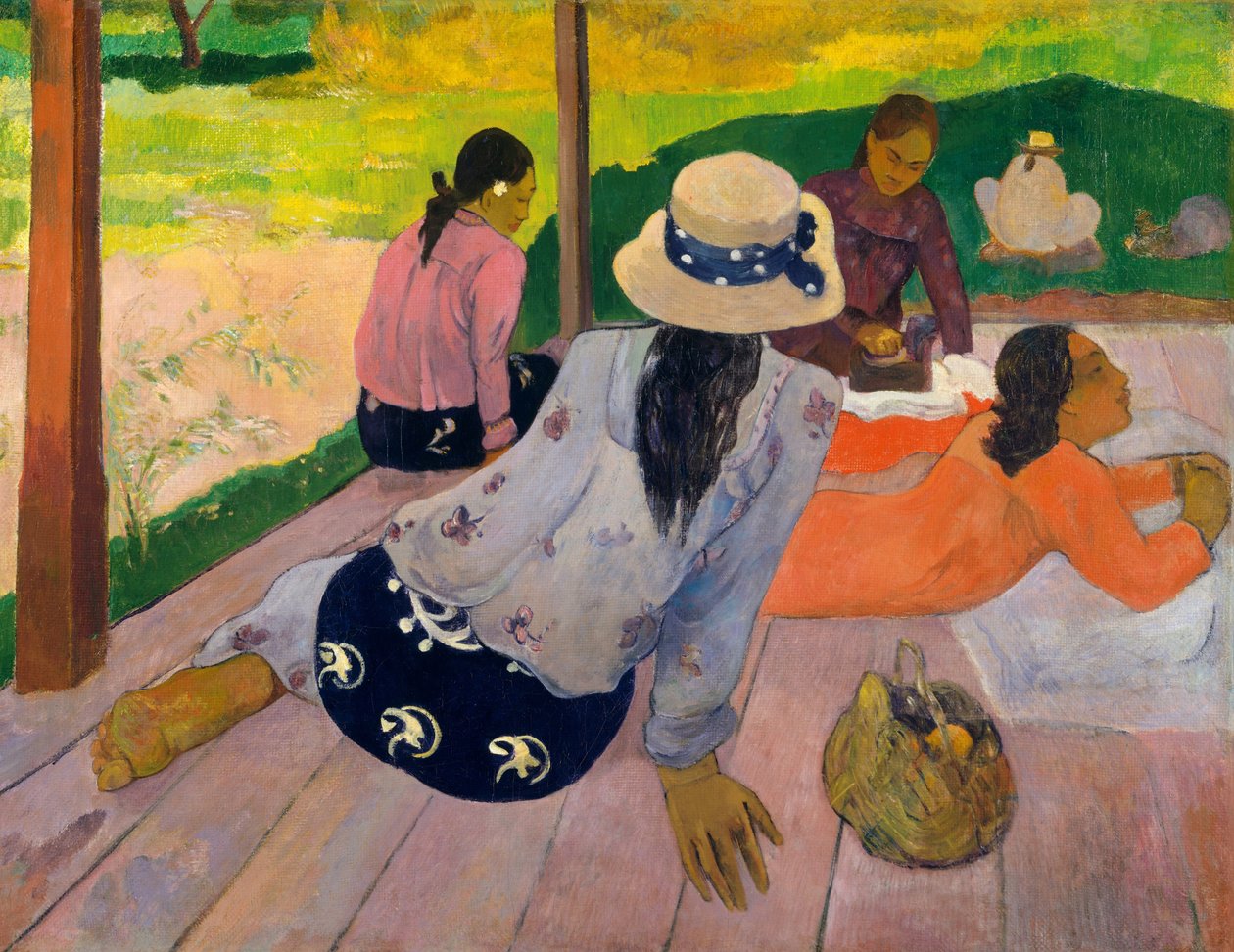 Siestan, ca 1892-94 av Paul Gauguin