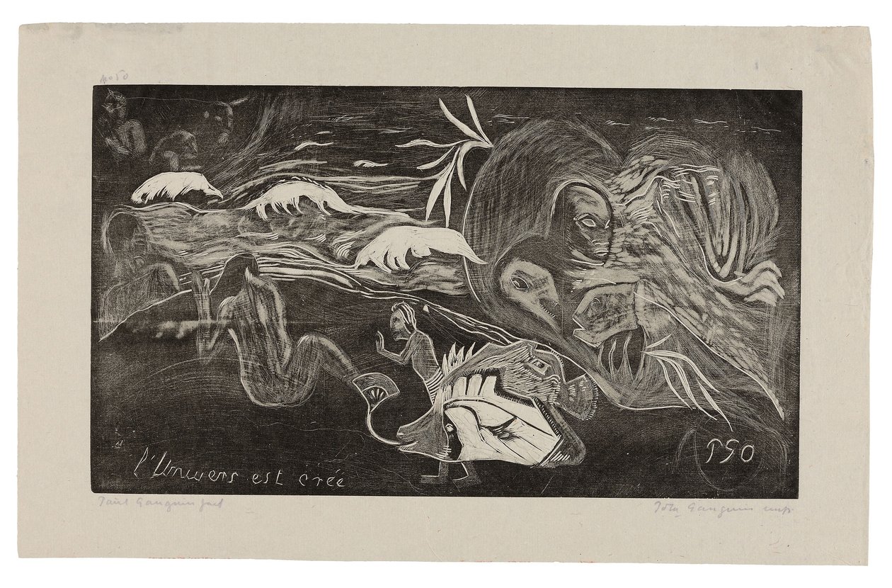 The Universe Is Being Created), från Noa Noa-sviten av Paul Gauguin