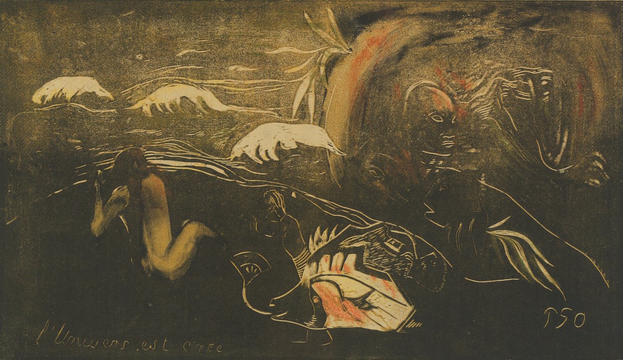 Universum skapas Universum skapas, c. 1894. av Paul Gauguin