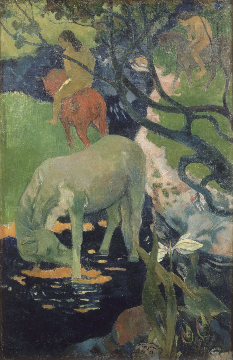 Den vita hästen av Paul Gauguin