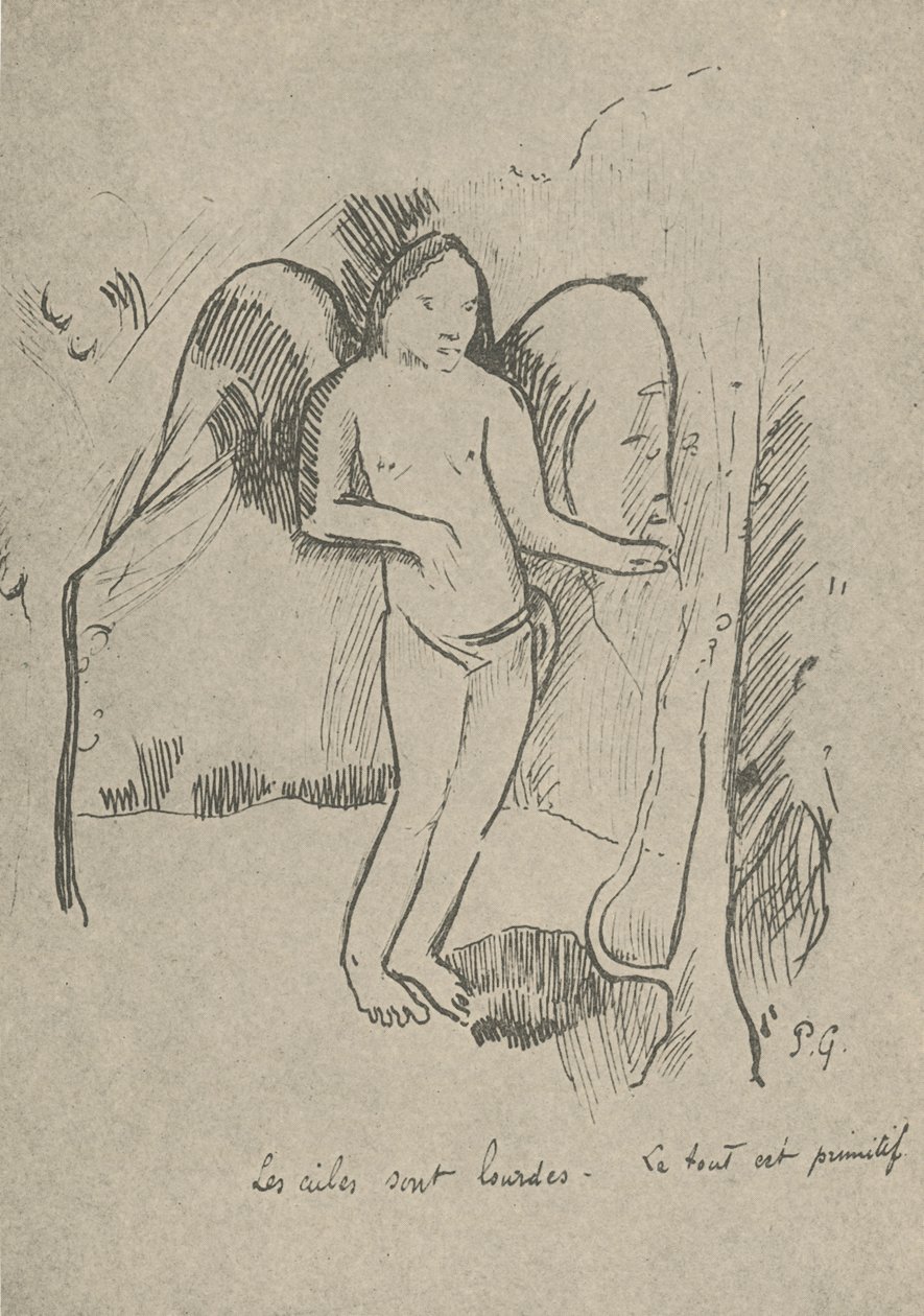 The Wings are Heavy, 1936 av Paul Gauguin