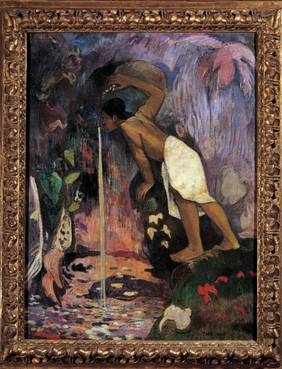 Det mystiska vattnet (Papa Moe) Målning av Paul Gauguin (1848-1903) 1893 Privat samling. av Paul Gauguin