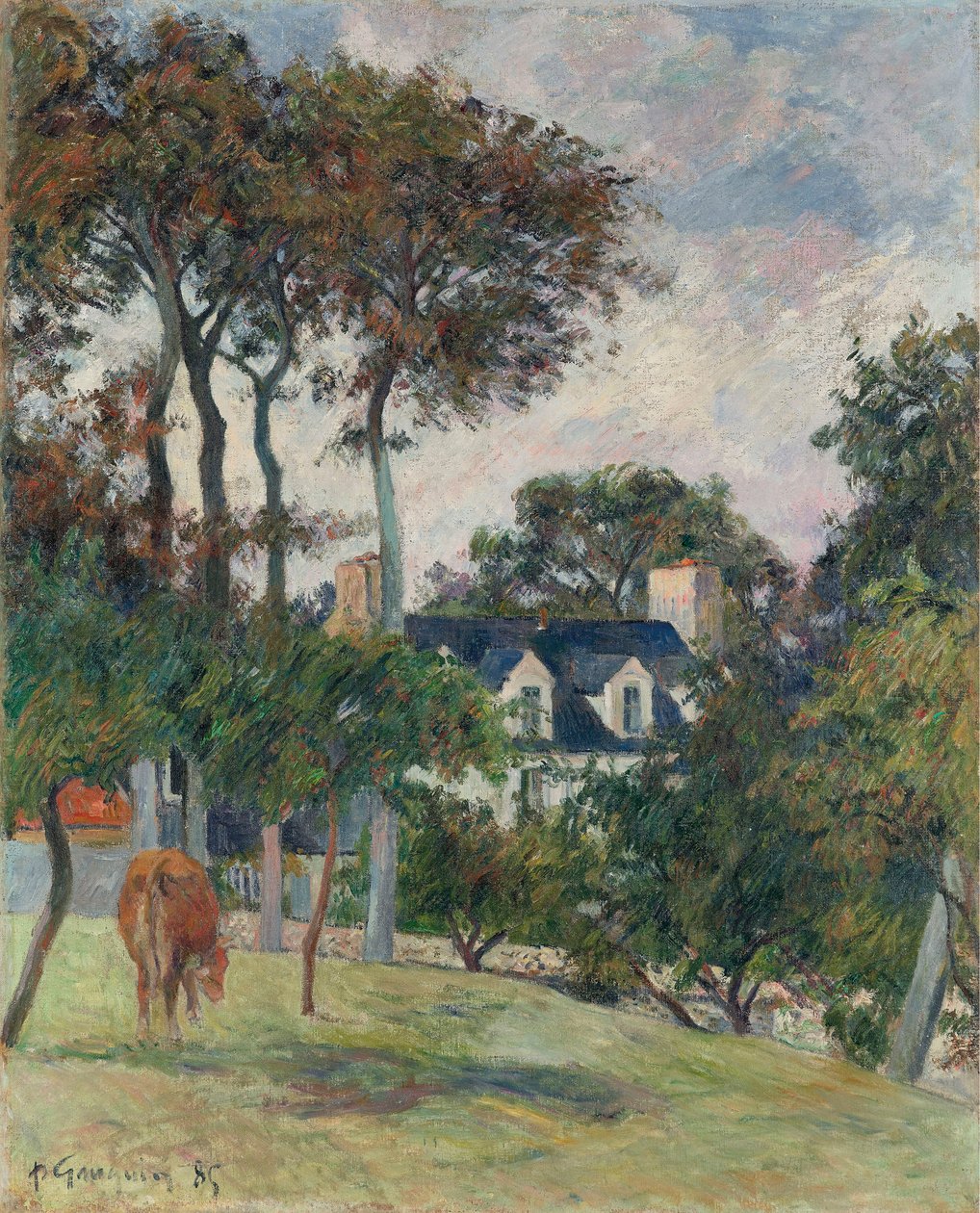 Vita huset, 1885. av Paul Gauguin
