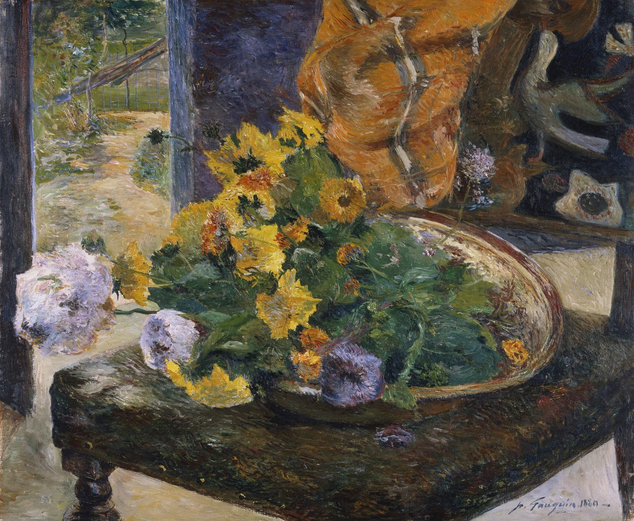 Att göra en bukett, 1880 av Paul Gauguin