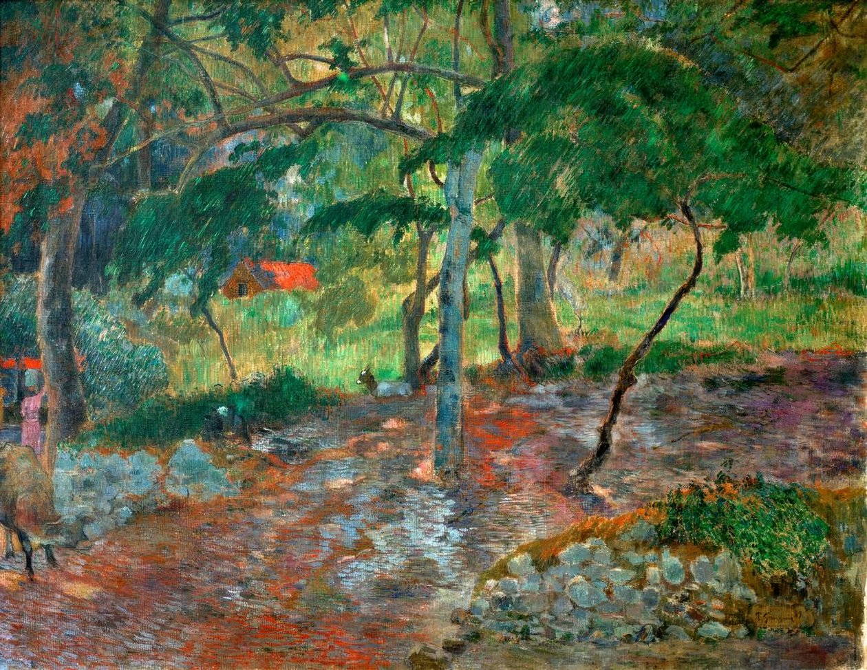 Tropiskt landskap i Martinique av Paul Gauguin