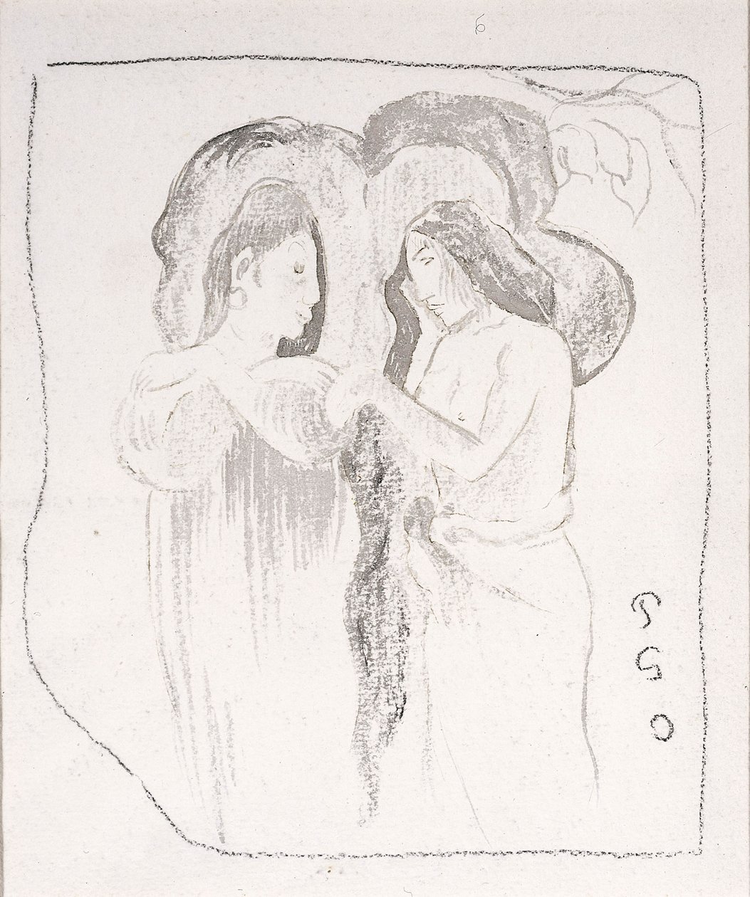 Två tahitiska kvinnor, ca 1894 av Paul Gauguin