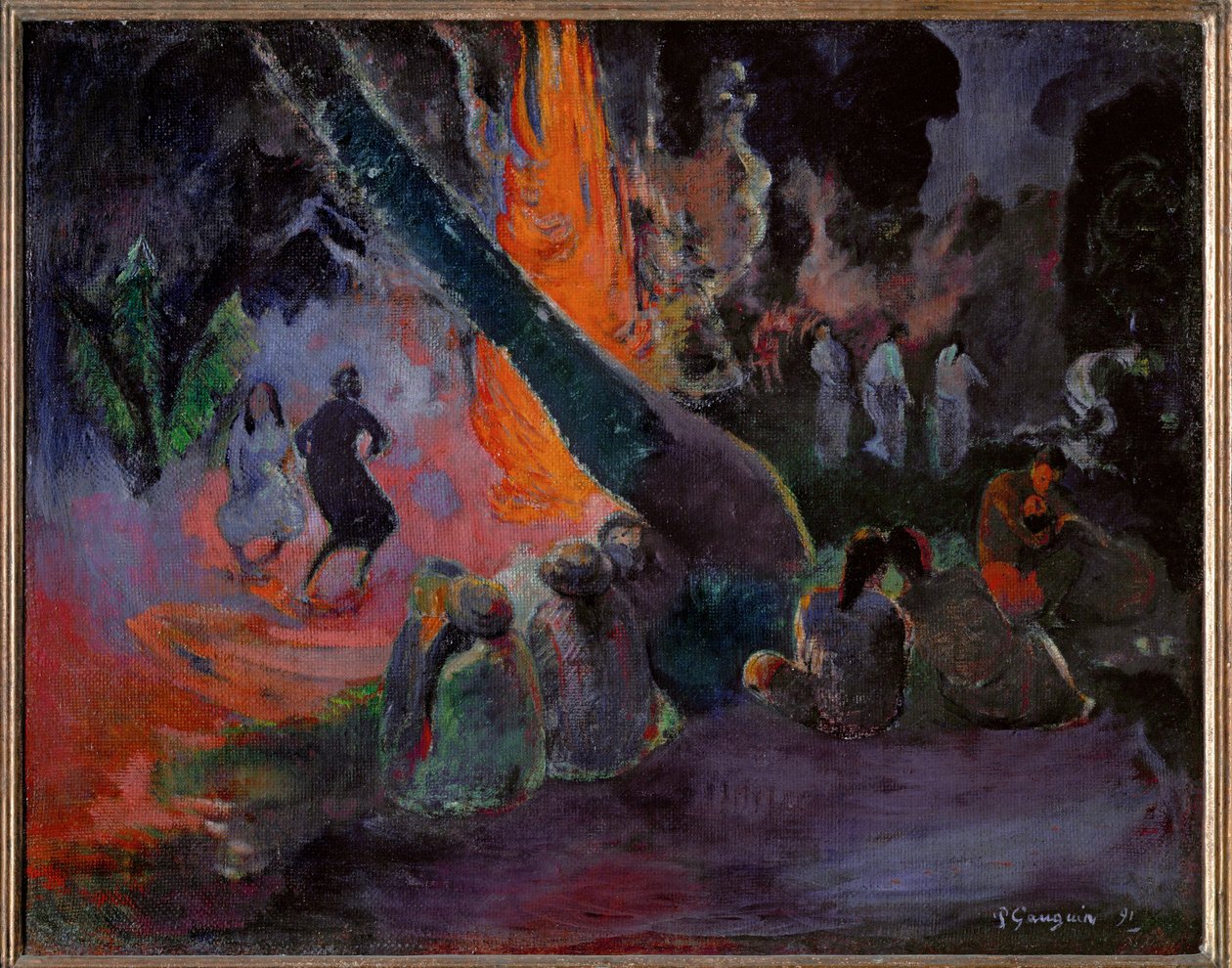 Upaupa (olja på duk) av Paul Gauguin