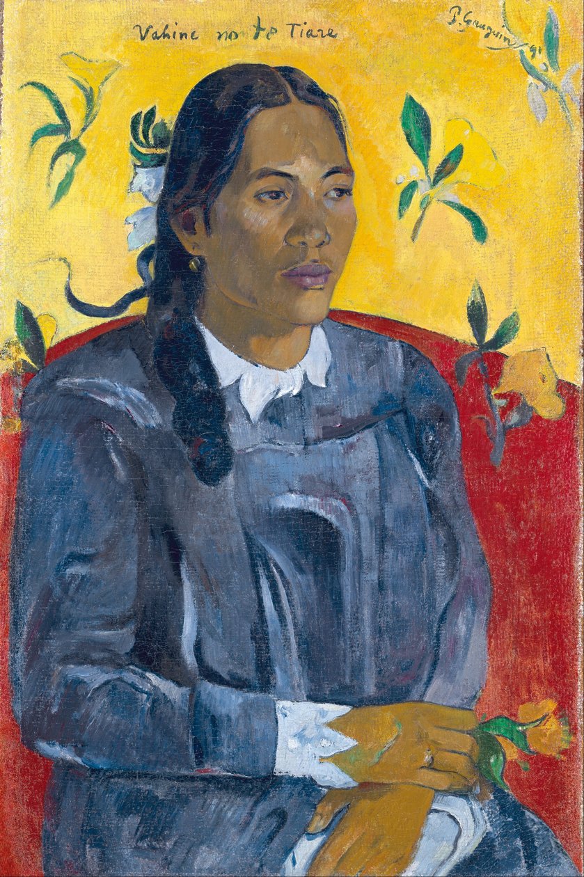Vahine No Te Tiare (Kvinna med en blomma) av Paul Gauguin