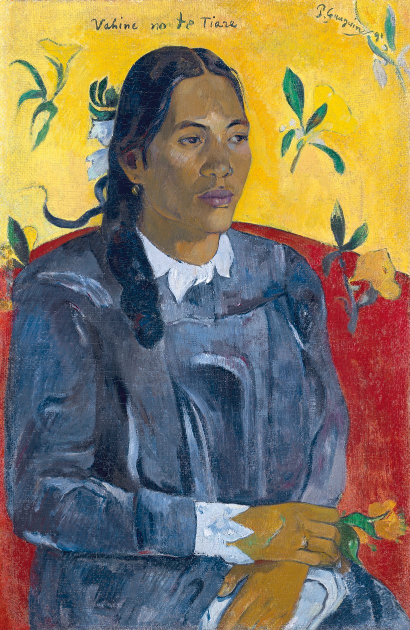 Kvinna av blomman Kvinna med en blomma. av Paul Gauguin