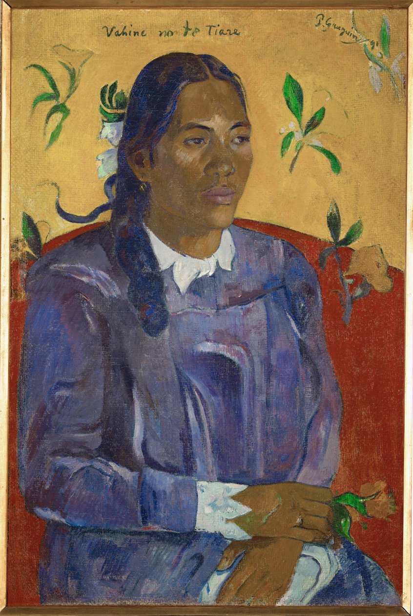 Vahine no te tiare (olja på duk) av Paul Gauguin