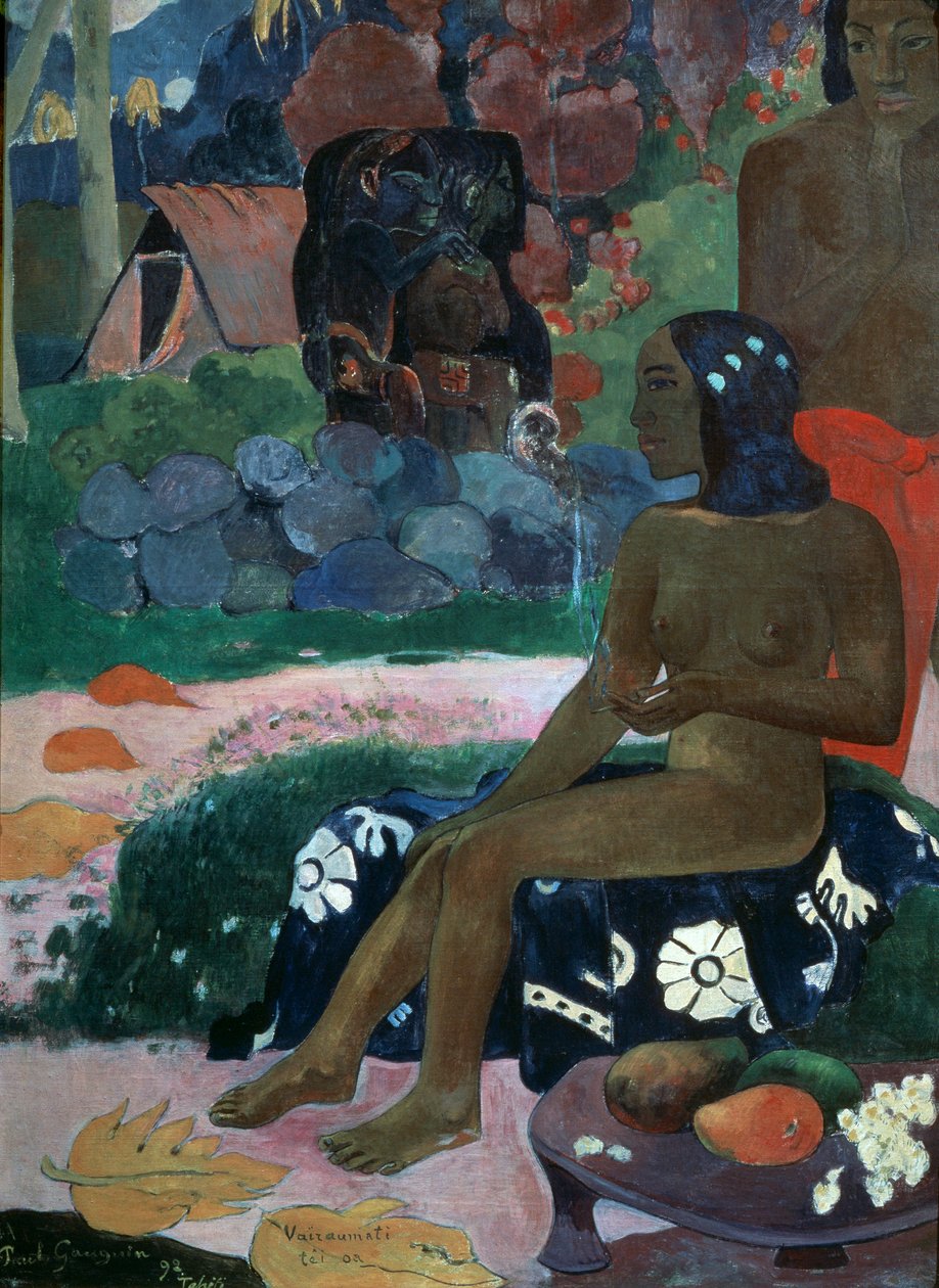 Vairaumati Tei Oa Hennes namn är Vairaumati, 1892. av Paul Gauguin