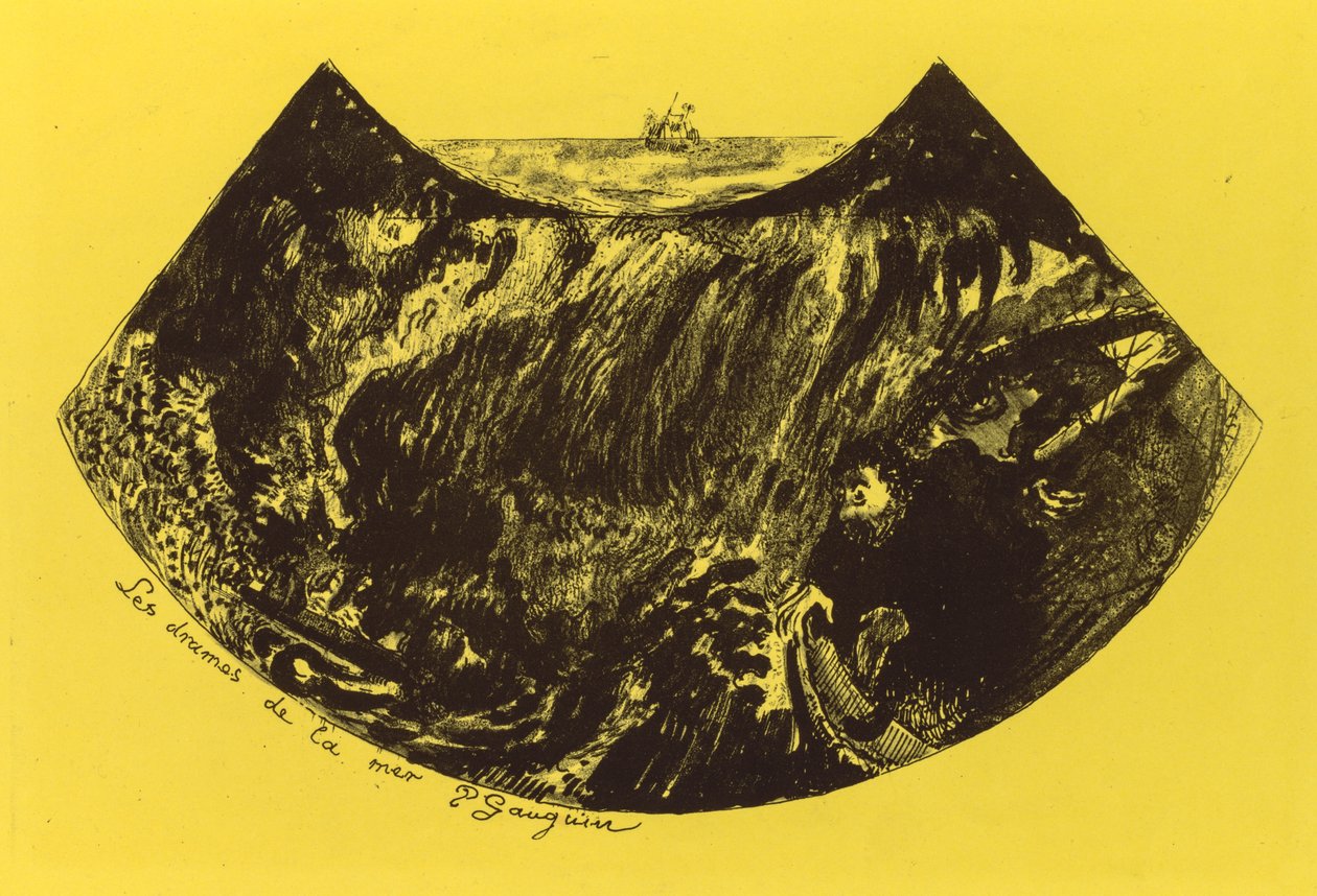 Volpini Suite: Dramas of the Sea Les Drames de la Mer, 1889. av Paul Gauguin