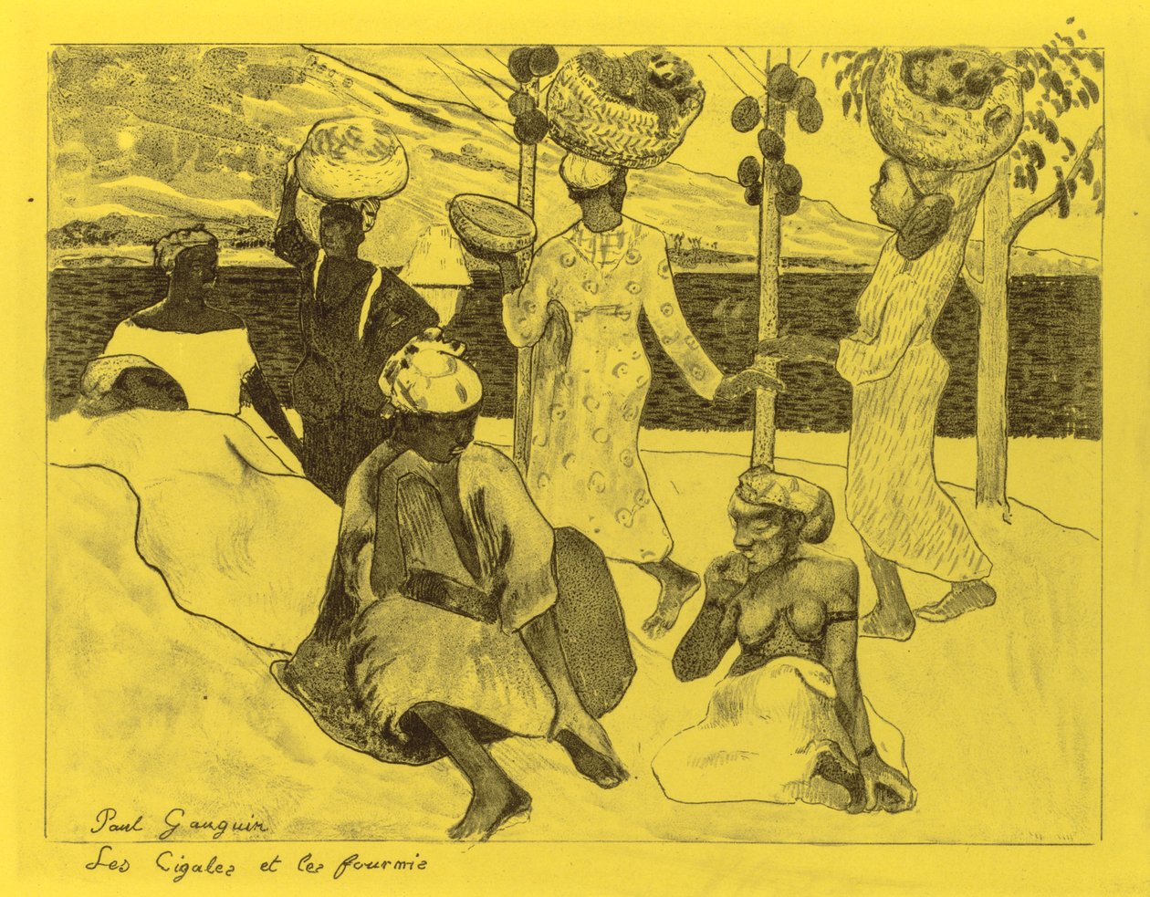 Volpini Suite: Gräshoppor och myror av Paul Gauguin