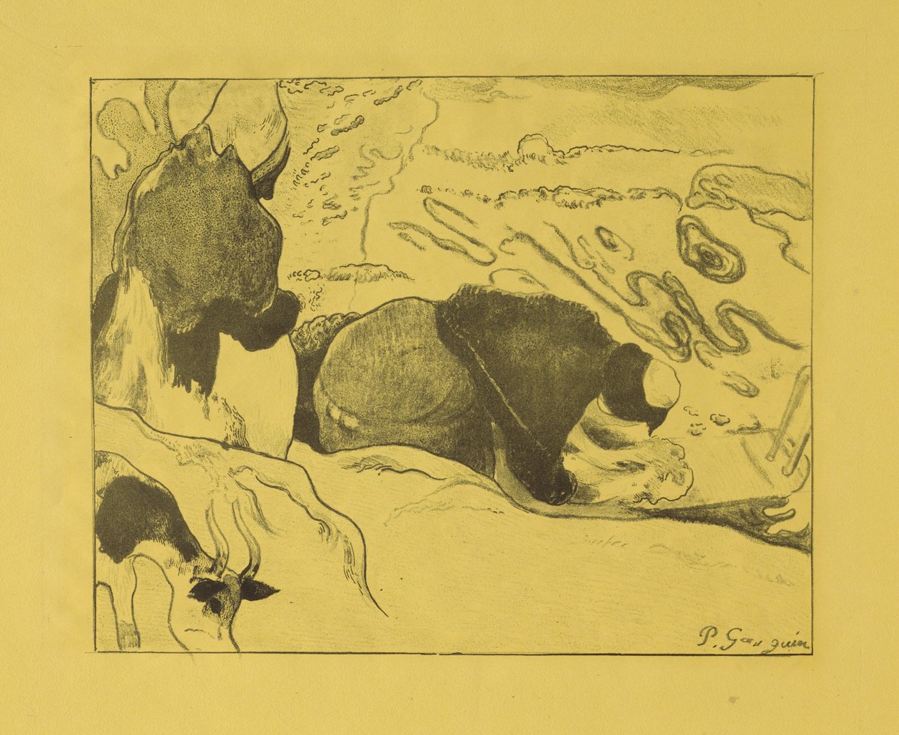 Tvätterskor av Paul Gauguin