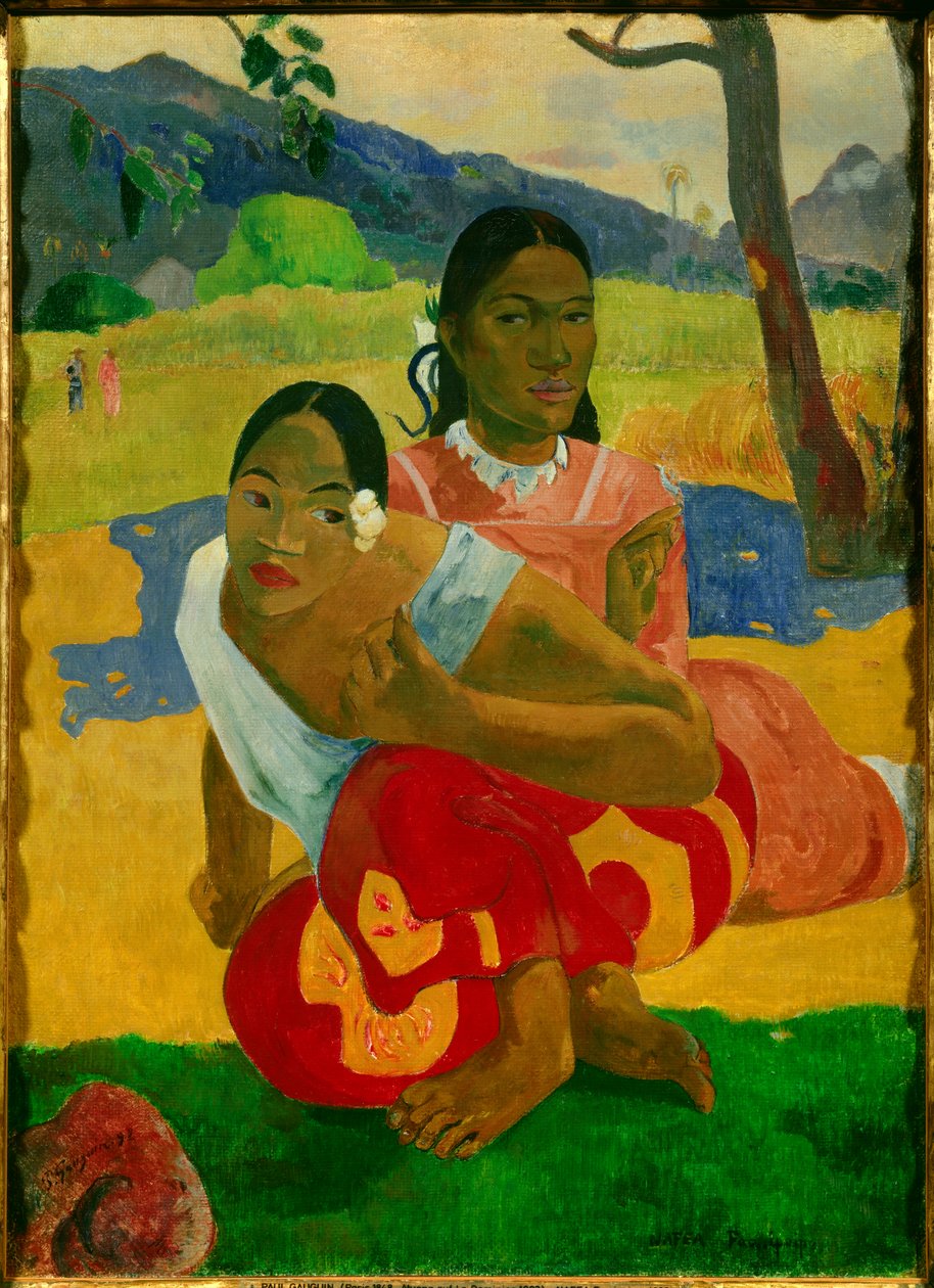 När ska du gifta dig? (Nafea faa ipoipo) Målning av Paul Gauguin (1848-1903) 1892 av Paul Gauguin