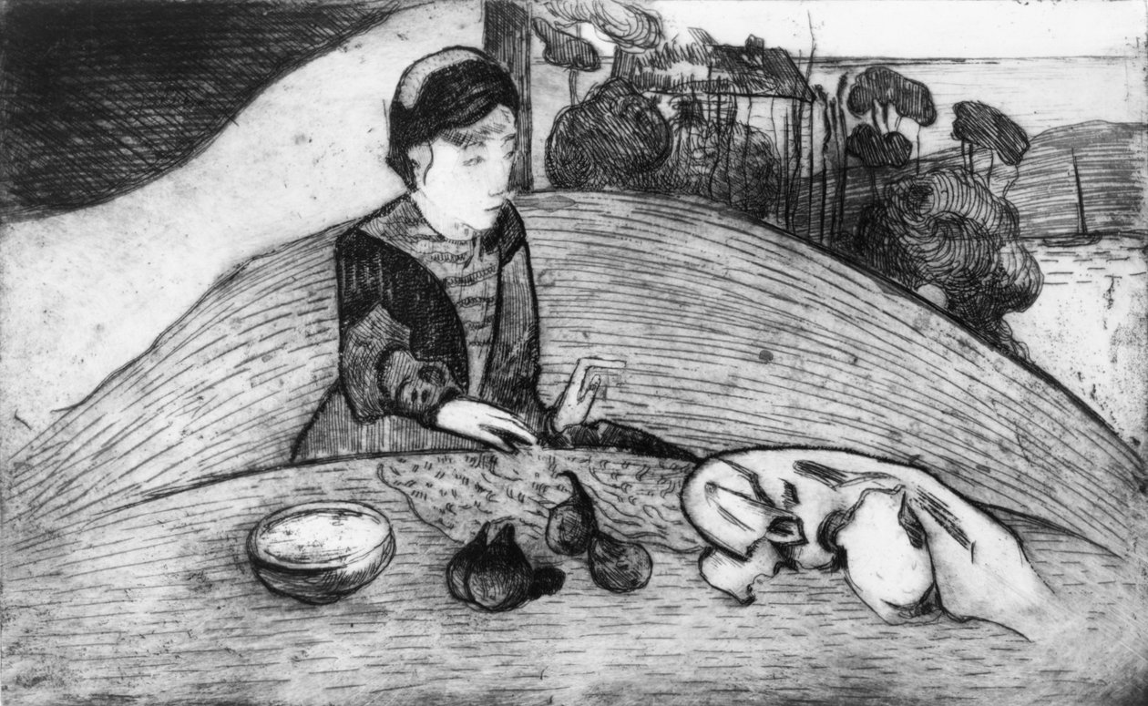 Kvinna med fikon, 1894, 1894. av Paul Gauguin
