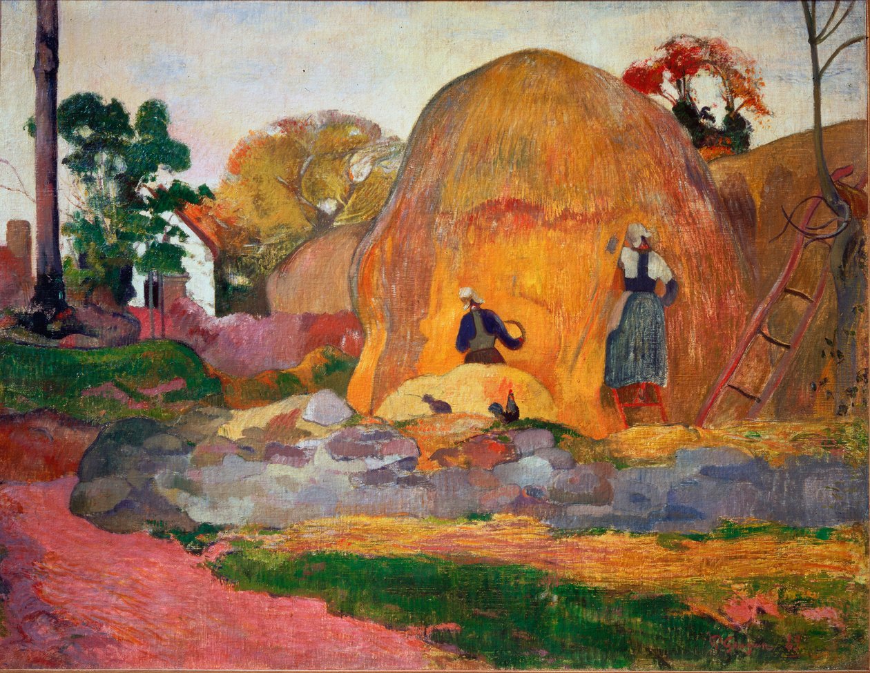Gula höstackar eller gyllene skördar av Paul Gauguin