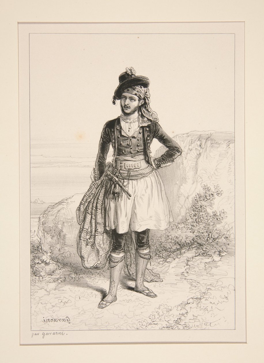 (SPANSK SMUGGLARE.) av Paul Gavarni