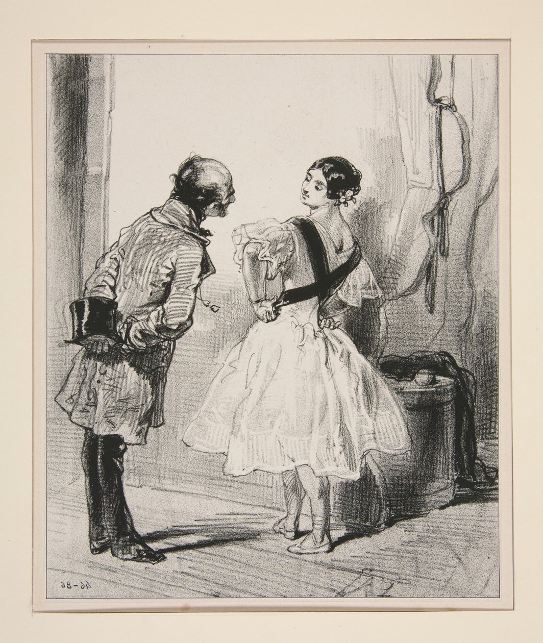 Ah! Mademoiselle, ni utförde en piruett för oss... av Paul Gavarni