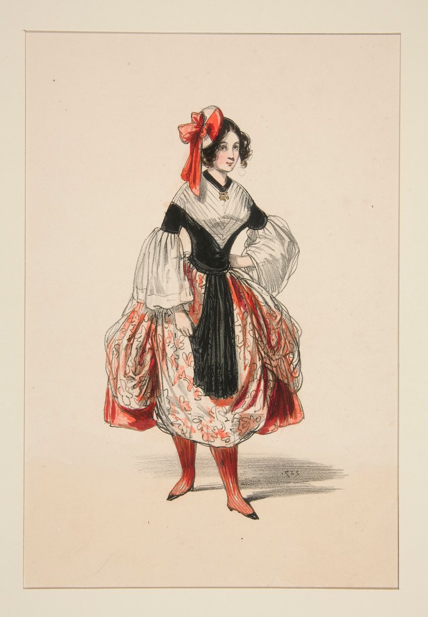 BACHELORETT. Basker (sic) de satin. av Paul Gavarni